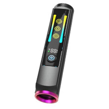 365nm High Power Rechargeable Digital Display LED Flashlight for Cash Check Wine Porcelain Jade Test