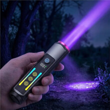 365nm High Power Rechargeable Digital Display LED Flashlight for Cash Check Wine Porcelain Jade Test
