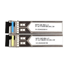 1Pair 20KM Gigabit Fiber SFP Module 1000M LC 1.25G Single Mode A+B Fiber Module for Mikrotik Ethernet