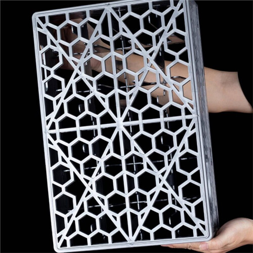 Qianly Glassware Rack Cup Organizer Storage Bar Rack Dishwasher Safe Polypropylene with Fixed Dividers, 24-Grid Elevated