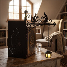 Halloween-Bücherregalbeleuchtung, Leselampe für Bücherwürmer, LED-Leseecke, Leseecke, Bibliothek, Geschenk für Bücherliebhaber