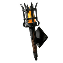 3D Printed Medieval LED Wall Torch Lamp, Gothic Cresset Sconce Flame Light Castle Bar Garden Porch Party Room Decoration