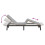 VidaXL vidaXL Sonnenliege mit Auflage Beige Poly Rattan 9