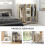 Homcom HOMCOM Mobile Double Open Wardrobe w/ Clothes Hanging Rail Colthing Natural 6