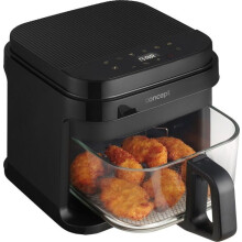 Elektrische friteuse - CONCEPT - FR5500 - 5,5 l - Zwart - Airfryer