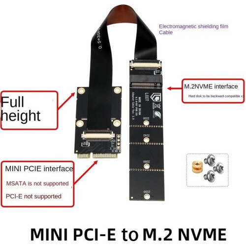 Cabo Extensor  PCI-e para M.2 NVMe Placa Adaptadora  PCIE para SSD M.2 NVMe Compatível com SSD 2230 2242 2260 2280