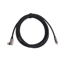 Câble VR Type C à Type C, Câble de Liaison VR Type C à Angle de 90 Degrés, Chargement Rapide USB3.0 pour Quest 1/2, 3 Mètres