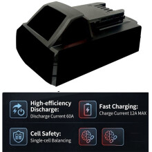 5x18650 Li-Ion Battery Case Box BMS PCB Charging Protection Circuit Board for 18V M18 Li-Ion Batteries