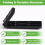 6Pcs Portable 2 in 1 Folding Fiber Optic Cable Stripper 2 in 1 Guide Rail Cold Connection Tools Easy Operation Compact 1