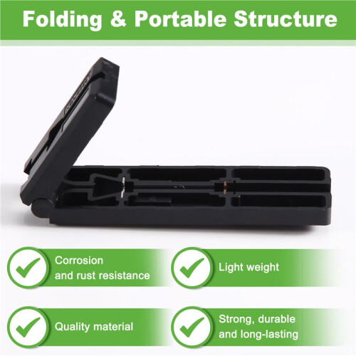 6Pcs Portable 2 in 1 Folding Fiber Optic Cable Stripper 2 in 1 Guide Rail Cold Connection Tools Easy Operation Compact