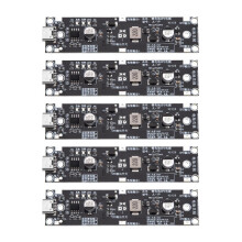 5Pcs Type-C 18650 Lithium Battery Boost Step Module 18650 Lithium Battery UPS Boost Module for Power Bank DIY 12V