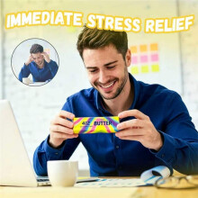 Beurre Squishy Lent à Remonter Soulagement Du Stress Réaliste Arc-en-Ciel Tourbillon Fidget Décor de Bureau 4 Pièce Enfants Adultes