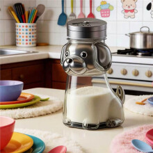 Cute Animal Salt Shaker with Lid - Perfect Seasoning Container for Home Kitchen and BBQ B