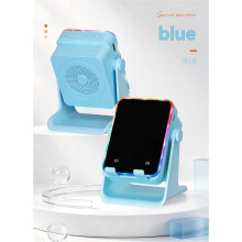 Draadloze Sensor Speaker Bureau Universele Mobiele Telefoonstandaard RGB Kleurrijk Licht Verstelbare Houder Oranje