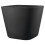 DEROMA Blumentopf quadratisch Origin - 28 x 23,5 cm - 12 L - Anthrazit 1