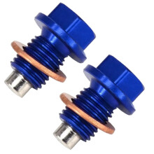 2-Teiliger Satz Magnetischer Ölablassschrauben mit Unterlegscheibe, ein Ersatzteil für YZ450F, YZ125 und YZ250F Motocross-Motorräder