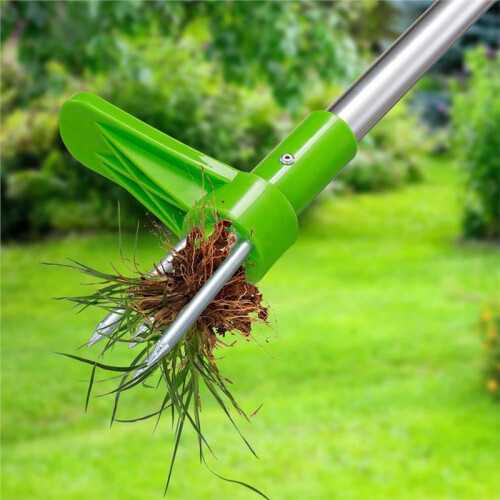 Weeder, Upright Hand Weeder, Long-Handled Garden Weeding Tool Hand Weeder for Dandelions, Upright Weed Root Puller