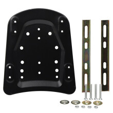 Plaque de Base de Boîte à Outils Universelle Noire pour Moto, Panneau D'Adaptateur de Coffre pour Porte-Bagages Arrière