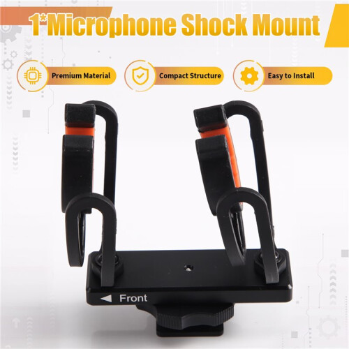 Microphone Shock Mount for COMICA VM20 Microphone Professional Anti‑Vibration Holder Secure Clamp Mount 1