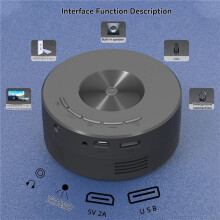 YT200  Projector Mobiele Video Projectie Home Theater Ondersteunt 1080P USB Sync Scherm Kinderen Smartphones LED Technologie