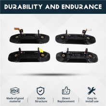 4pcs Outside Door Handle Front Rear Left Driver / Right Passenger for Montero Pajero 3.0L 3.5L 1992-2000