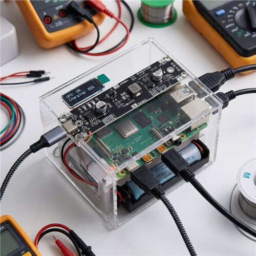 5Pcs Type-C 18650 Lithium Battery Boost Step  Module 18650 Lithium Battery UPS Boost Module for Power Bank DIY 12V 2