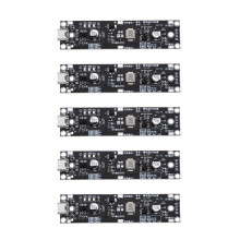 5Pcs Type-C 18650 Lithium Battery Boost Step Module 18650 Lithium Battery UPS Boost Module for Power Bank DIY 5V