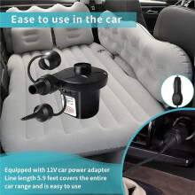 Electric Air Mattress Pump with 3 Nozzles & Car Adapter Ideal for Inflatable Boat, Air Mattress Beds, Swimming Ring EU