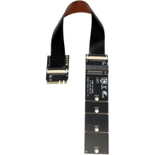 Karta Adaptera M.2 A-E KEY na M.2 NVME M-KEY, Plug And , Płytka Rozszerzająca M.2 NGFF na KEY-M