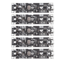 5Pcs Type-C 18650 Lithium Battery Boost Step Module 18650 Lithium Battery UPS Boost Module for Power Bank DIY 9V
