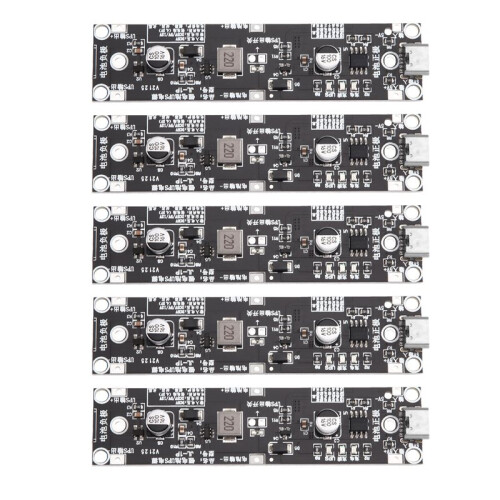 5Pcs Type-C 18650 Lithium Battery Boost Step  Module 18650 Lithium Battery UPS Boost Module for Power Bank DIY 9V