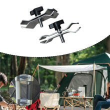 2pcs Pince pour Parapluie Extérieur, Support de Parapluie pour Chariot de Camping, Table de Pique-Nique, Rambarde de Terrasse, Gradins, Jardin