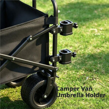 Soporte para Paraguas de Carro de Camping de 2 Piezas, Soporte de Paraguas de Metal, Abrazadera Portátil para Camping Al Aire Libre y Picnic