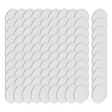 -GrößE, Acryl-Rundspiegel, Selbstklebend, Kleine Runde Spiegelkreise, Bastelspiegelfliesen zum Basteln (100 StüCk, 2,5 cm)