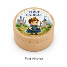 6 Pz Scatola Porta Ricordi per Denti da Latte e Capelli di Bambino In Legno, Contenitore Multiuso In Legno per Denti, Capelli, Anelli e Gioielli