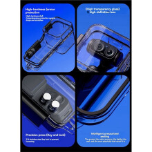 Per Ultra Gimbal Camera Custodia Impermeabile per Immersioni Fino A 60 M, Guscio per Snorkeling e Surf