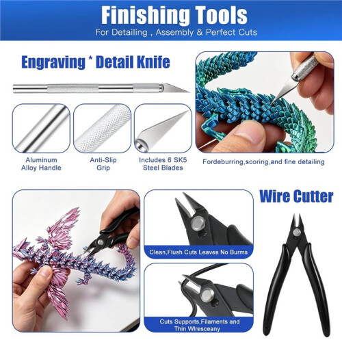 3D Printer Tool Kit, Suitable for All FDM/SLA Printers, Compatible with for , for  3, Kobra, Etc. 2
