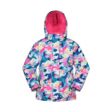 (9-10 Years, Bright Pink) Mountain Warehouse Childrens/Kids Snowdrop Watercolour Ski Jacket