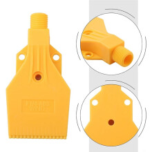 Pack de 20 Buses à Air à Jet Plat avec 3 Trous de 1/4 Pouce, Tête de Pulvérisation en ABS Jaune pour le Refroidissement et le Nettoyage