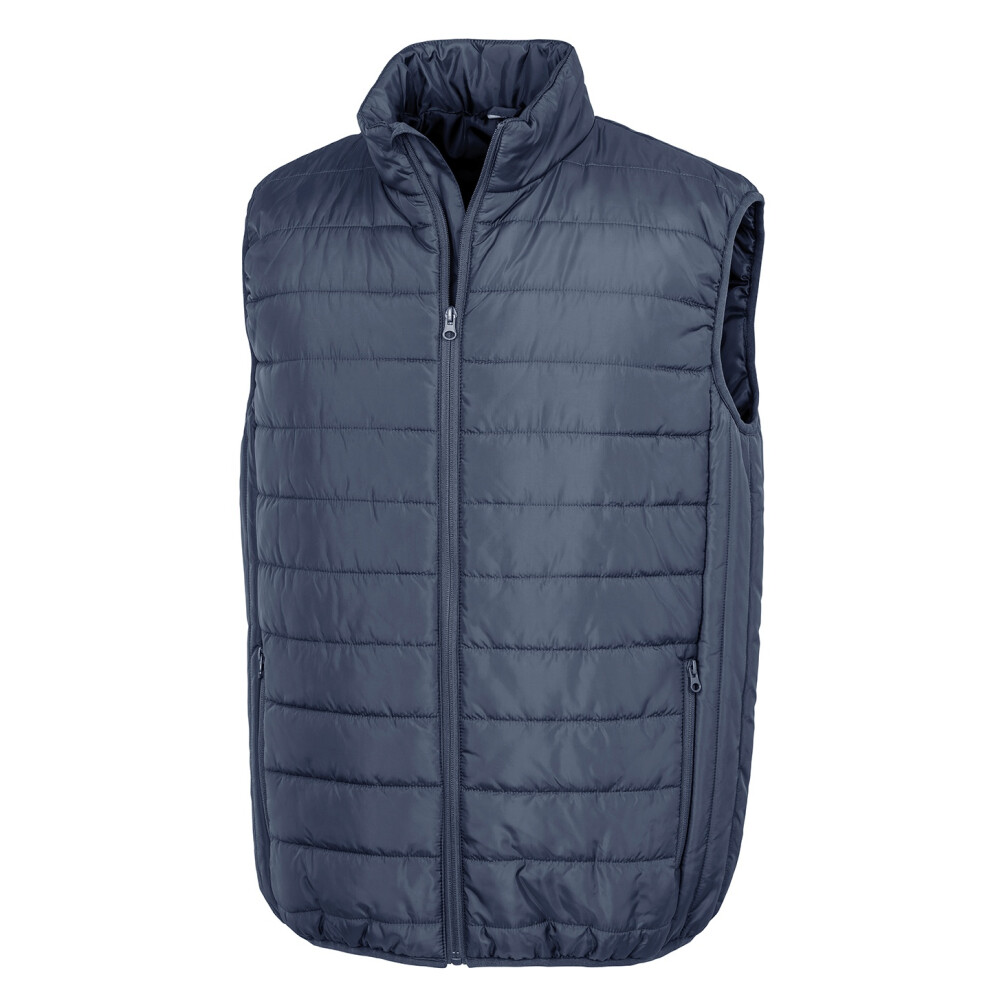 Result (S, Navy) Mens Promo Body Warmer