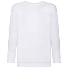 (9-11 Years, White) Fruit of the Loom Kids/Childrens Classic Drop Shoulder Sweatshirt