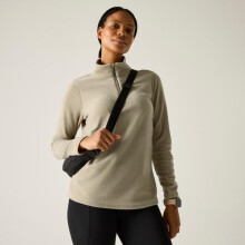 (24 UK, Parchment) Regatta Great Outdoors Womens/Ladies Sweetheart 1/4 Zip Fleece Top