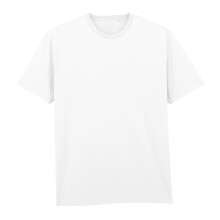 (S, White) Gildan Mens Cotton Label T-Shirt
