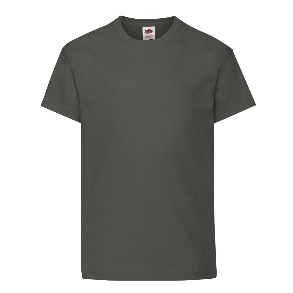 Fruit Of The Loom (14-15 Years, Light Graphite) Childrens/Kids Original T-Shirt