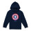 Captain America (7-8 Years, Navy) Captain America Childrens/Kids Shield Pull Over Hoodie 1