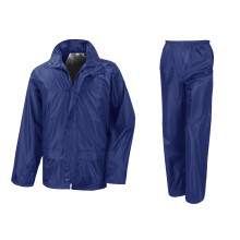 (2XL, Royal) Result Mens Core Rain Suit (Trousers And Jacket Set)