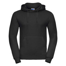 (XXL, Black) Russell Mens Plain Hoodie
