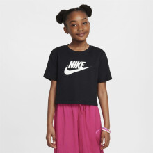 (11-12 Years, Black/White) Nike Childrens/Kids Futura Swoosh Boxy T-Shirt