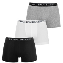 (XL, Black/White/Grey) Ralph Lauren Mens Boxer Shorts (Pack of 3)