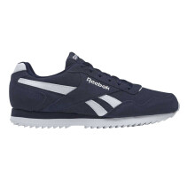 (8 UK, Navy/White) Reebok Mens Royal Glide Ripple Suede Trainers